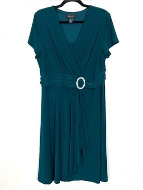 R&M Richards Emerald Green Cocktail‎ Dress 18 1X